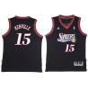 Black Throwback Billy Kenville Twill Basketball Jersey -76ers #15 Kenville Twill Jerseys, FREE SHIPPING