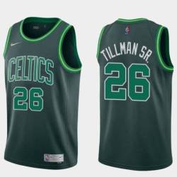 Boston Celtics #26 Xavier Tillman Sr. Dark Green 2020-2021 Earned Jersey