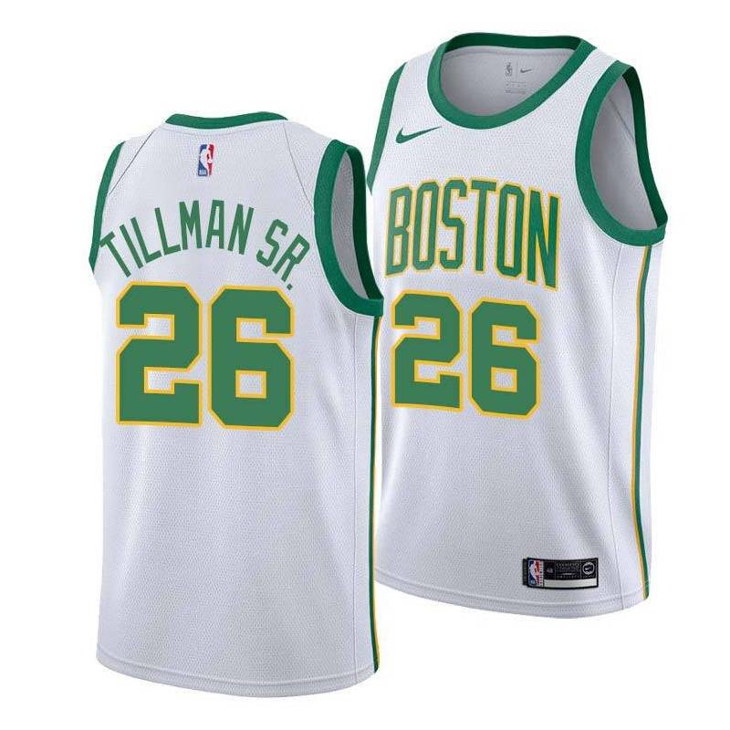 Boston Celtics #26 Xavier Tillman Sr. 2018-2019 City Jersey