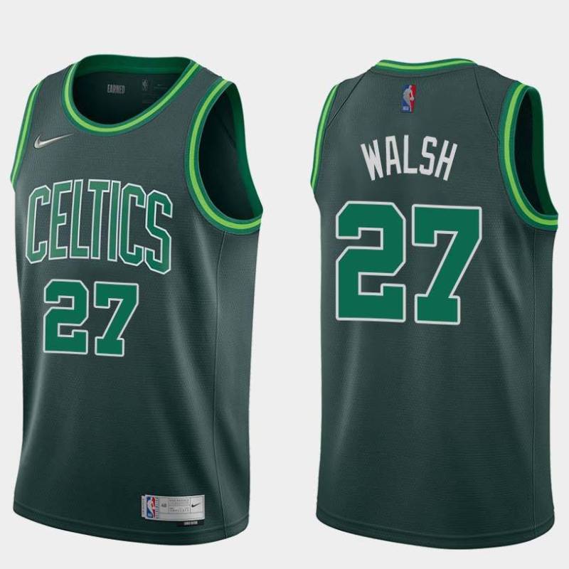 Boston Celtics #27 Jordan Walsh Dark Green 2020-2021 Earned Jersey