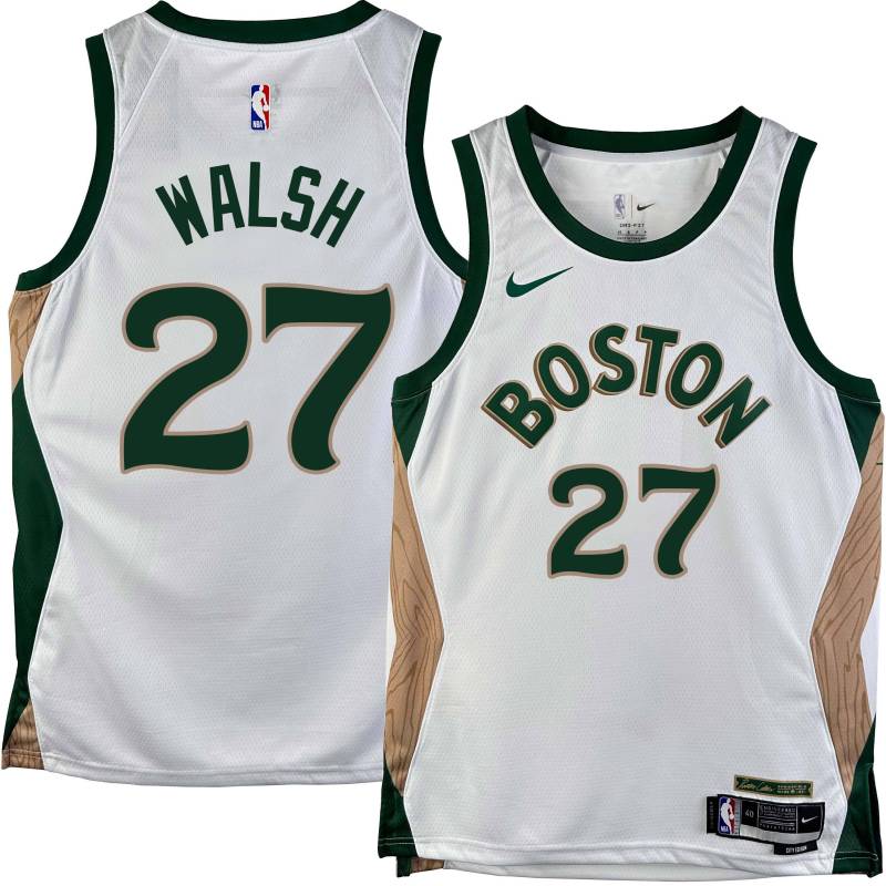 Boston Celtics #27 Jordan Walsh 2023-2024 City Jersey