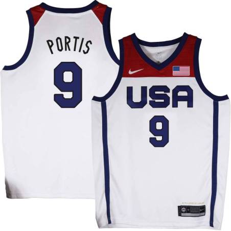 Bobby Portis Basketball World Cup 2023 Team USA #9 White Jersey