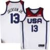 Jaren Jackson Jr. Basketball World Cup 2023 Team USA #13 White Jersey
