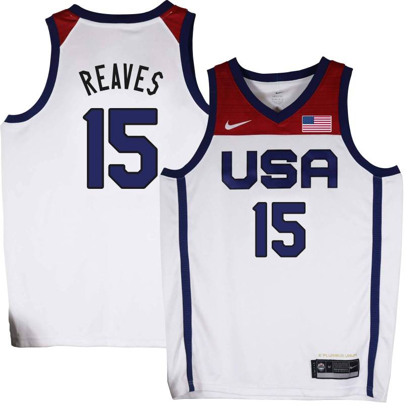 Austin Reaves Basketball World Cup 2023 Team USA #15 White Jersey