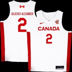 Shai Gilgeous-alexander Basketball World Cup 2023 Team Canada #2 White Jersey