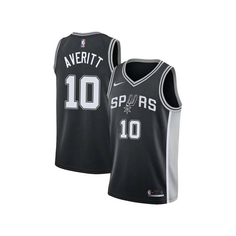 Black Bird Averitt Twill Basketball Jersey -Spurs #10 Averitt Twill Jerseys, FREE SHIPPING