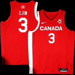 Melvin Ejim Basketball World Cup 2023 Team Canada #3 Red Jersey
