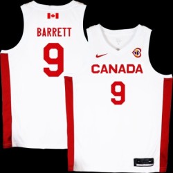 RJ Barrett Basketball World Cup 2023 Team Canada #9 White Jersey