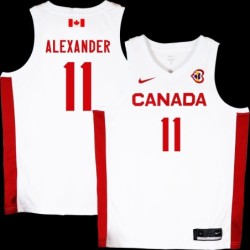 Kyle Alexander Basketball World Cup 2023 Team Canada #11 White Jersey