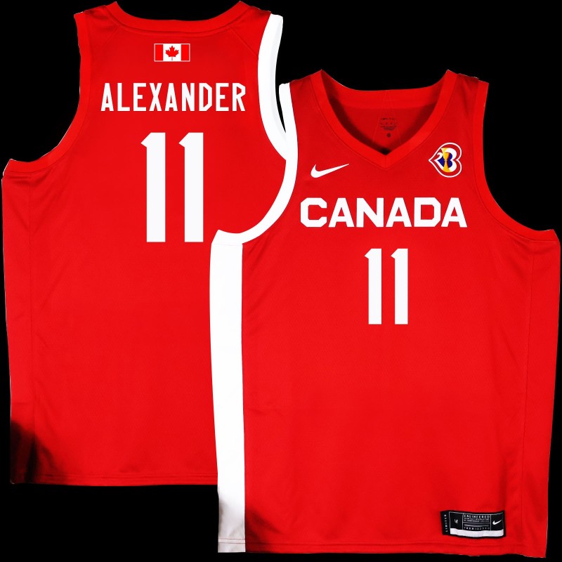 Kyle Alexander Basketball World Cup 2023 Team Canada #11 Red Jersey