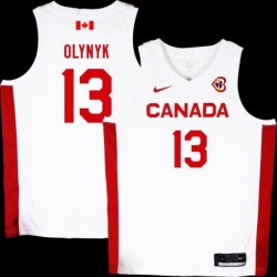 Kelly Olynyk Basketball World Cup 2023 Team Canada #13 White Jersey