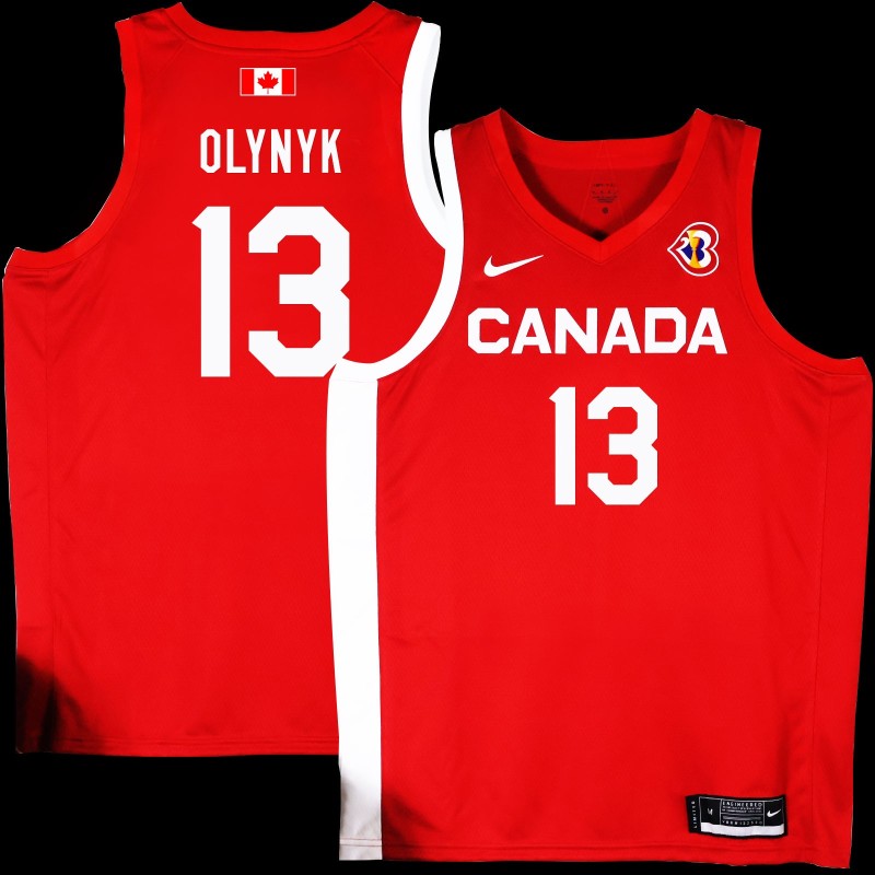 Kelly Olynyk Basketball World Cup 2023 Team Canada #13 Red Jersey