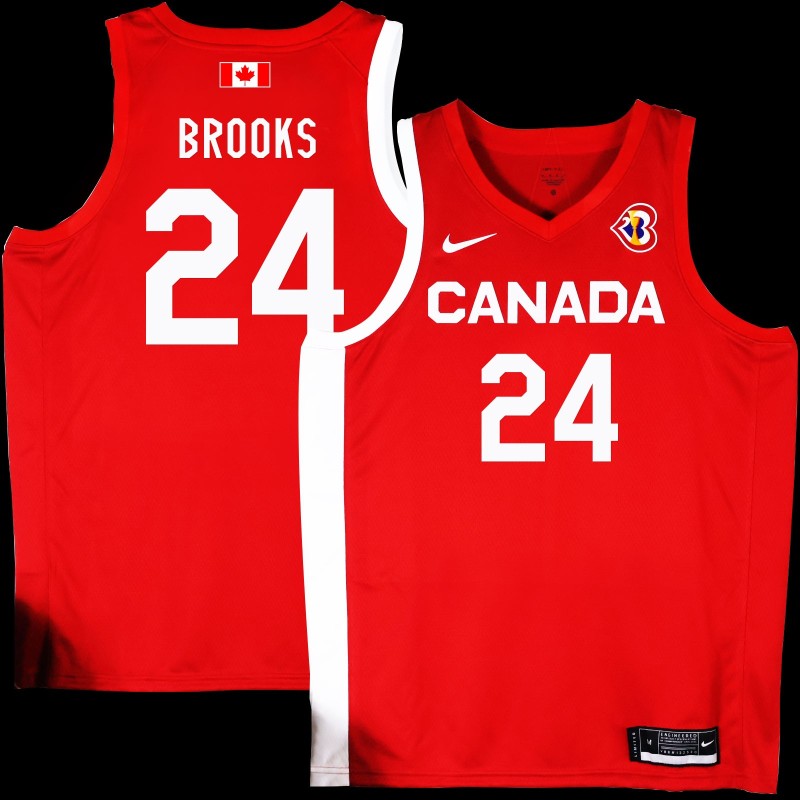 Dillon Brooks Basketball World Cup 2023 Team Canada #24 Red Jersey