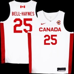 Trae Bell-haynes Basketball World Cup 2023 Team Canada #25 White Jersey
