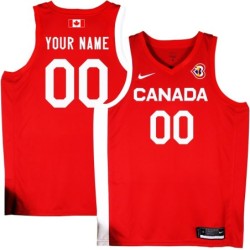 Custom Basketball World Cup 2023 Team Canada #00 Red Jersey