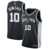 Black Mike Dunleavy Twill Basketball Jersey -Spurs #10 Dunleavy Twill Jerseys, FREE SHIPPING