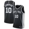 Black Keith Edmonson Twill Basketball Jersey -Spurs #10 Edmonson Twill Jerseys, FREE SHIPPING