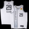 Thunder #29 Pervis Ellison 2021-22City White Jersey with Love's sponsor patch