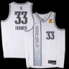 Thunder #33 Desmon Farmer 2021-22City White Jersey with Love's sponsor patch