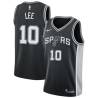 Black David Lee Twill Basketball Jersey -Spurs #10 Lee Twill Jerseys, FREE SHIPPING