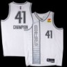 Thunder #41 Mike Champion 2021-22City White Jersey with Love's sponsor patch