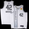 Thunder #42 Donyell Marshall 2021-22City White Jersey with Love's sponsor patch