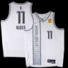 Thunder #11 Abdel Nader 2021-22City White Jersey with Love's sponsor patch