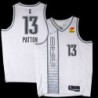 Thunder #13 Justin Patton 2021-22City White Jersey with Love's sponsor patch