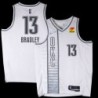 Thunder #13 Tony Bradley 2021-22City White Jersey with Love's sponsor patch