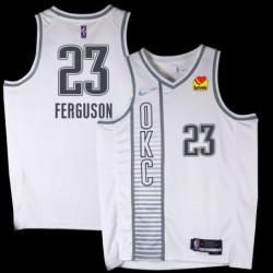 Thunder #23 Terrance Ferguson 2021-22City White Jersey with Love's sponsor patch