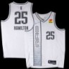 Thunder #25 Daniel Hamilton 2021-22City White Jersey with Love's sponsor patch