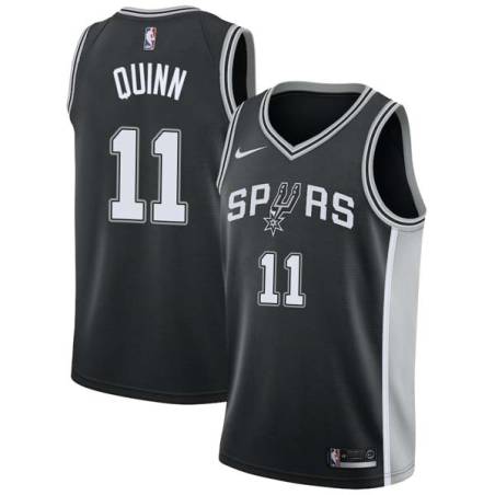 Black Chris Quinn Twill Basketball Jersey -Spurs #11 Quinn Twill Jerseys, FREE SHIPPING