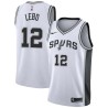 White Jeff Lebo Twill Basketball Jersey -Spurs #12 Lebo Twill Jerseys, FREE SHIPPING