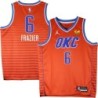 Thunder #6 Melvin Frazier Orange Jersey with Love's sponsor patch