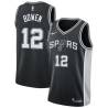 Black Bruce Bowen Twill Basketball Jersey -Spurs #12 Bowen Twill Jerseys, FREE SHIPPING