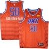 Thunder #50 Jeremiah Robinson-Earl Orange Jersey with Love's sponsor patch