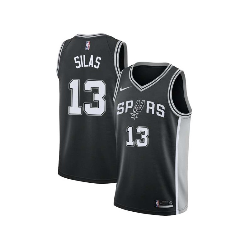 Black James Silas Twill Basketball Jersey -Spurs #13 Silas Twill Jerseys, FREE SHIPPING