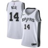 White Gary Neal Twill Basketball Jersey -Spurs #14 Neal Twill Jerseys, FREE SHIPPING