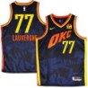 Thunder #77 Joffrey Lauvergne 2023-24City Navy Jersey with Love's sponsor patch