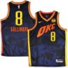 Thunder #8 Danilo Gallinari 2023-24City Navy Jersey with Love's sponsor patch