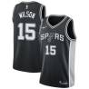Black Ricky Wilson Twill Basketball Jersey -Spurs #15 Wilson Twill Jerseys, FREE SHIPPING