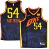 Thunder #54 Patrick Patterson 2023-24City Navy Jersey with Love's sponsor patch