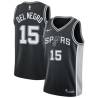 Black Vinny Del Negro Twill Basketball Jersey -Spurs #15 Del Negro Twill Jerseys, FREE SHIPPING