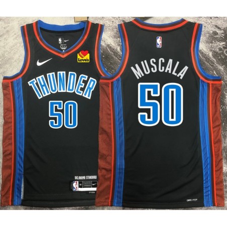 Thunder #50 Mike Muscala 2022-23_City Jersey with LOVES Sponsor Patch