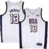 Bam Adebayo 2024 Paris Olympic USA Team White Jersey #13