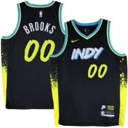 Pacers #00 Aaron Brooks 2023-24City_Black Jersey