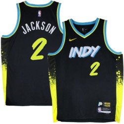 Pacers #2 Ralph Jackson 2023-24City_Black Jersey