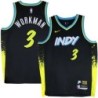 Pacers #3 Haywoode Workman 2023-24City_Black Jersey