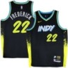 Pacers #22 Anthony Frederick 2023-24City_Black Jersey