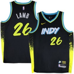 Pacers #26 Jeremy Lamb 2023-24City_Black Jersey